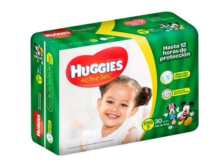 etapa 5   30 panales huggies active sec   unisex Discount