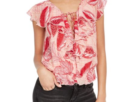 GUESS Womens Floral Bodysuit Discount