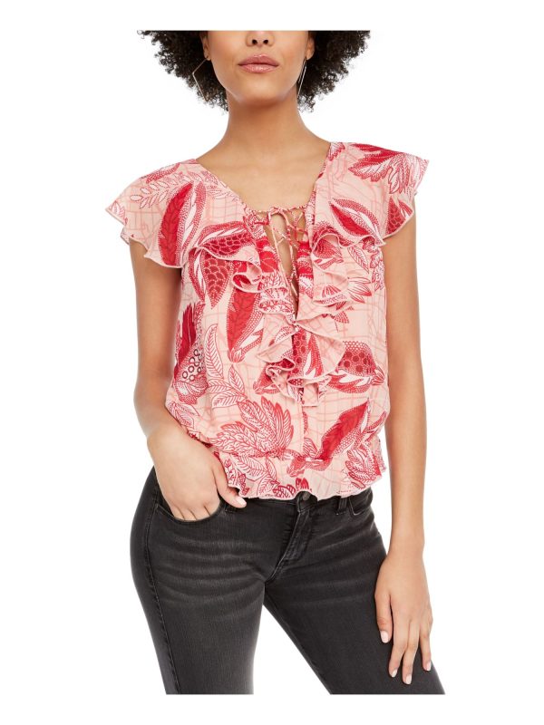 GUESS Womens Floral Bodysuit Discount