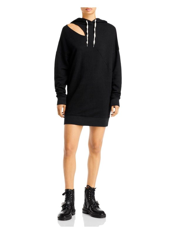 N: PHILANTHROPY Womens Cut Out Long Sleeve Short Sweatshirt Dress Hot on Sale