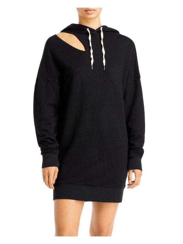 N: PHILANTHROPY Womens Cut Out Long Sleeve Short Sweatshirt Dress Hot on Sale