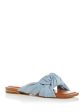 MARC FISHER Womens Blue Knot Padded Farisa Square Toe Slip On Slide Sandals Shoes Online Sale