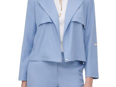 DKNY Womens Blue Wear To Work Jacket Cheap