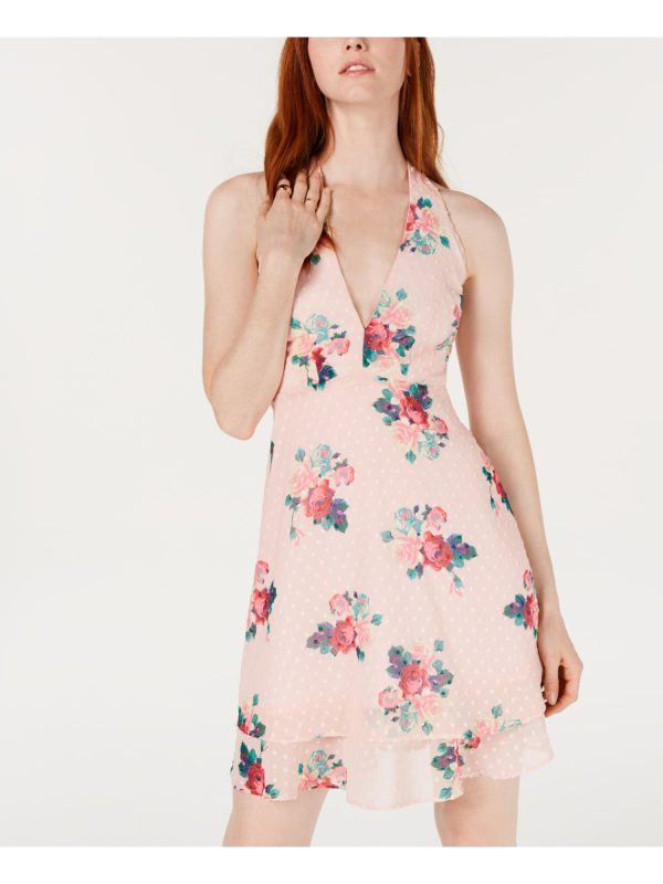 19 COOPER Womens Floral Sleeveless V Neck Mini Shift Dress Online