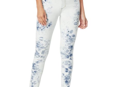 JOE S Womens Light Blue Patterned Skinny Jeans Online Hot Sale