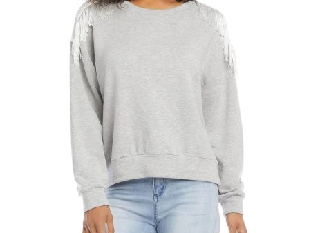 KAREN KANE Womens Stretch Heather Sweatshirt Online now