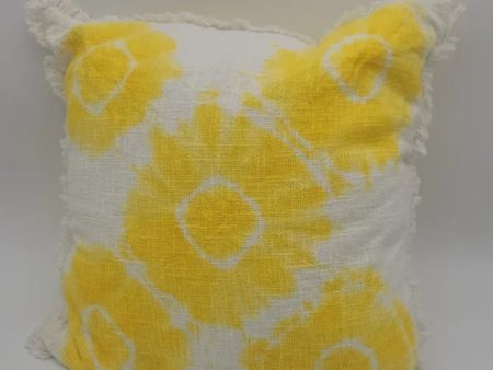 LACOURTE Dotty Yellow Patterned 20 x 20 in Decorative Pillow Hot on Sale