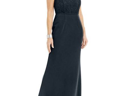 ADRIANNA PAPELL Womens Slitted Sleeveless V Neck Full-Length Formal Dress Online