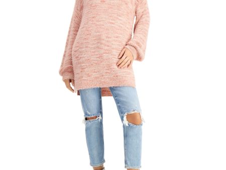 SUN+ MOON Womens Pouf Tunic Sweater Fashion