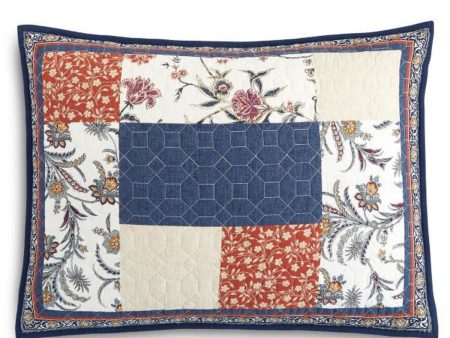 MARTHA STEWART Mind Your Manor Blue Patterned 21 X 27 Sham Fashion