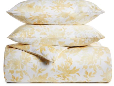 CHARTER CLUB DAMASK COLLECTION Yellow Patterned 300 Thread Count 26 x 26 in Sham Sale