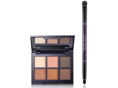 Contour Eyeshadow Palette & Duet Precision Brush Duo Hot on Sale