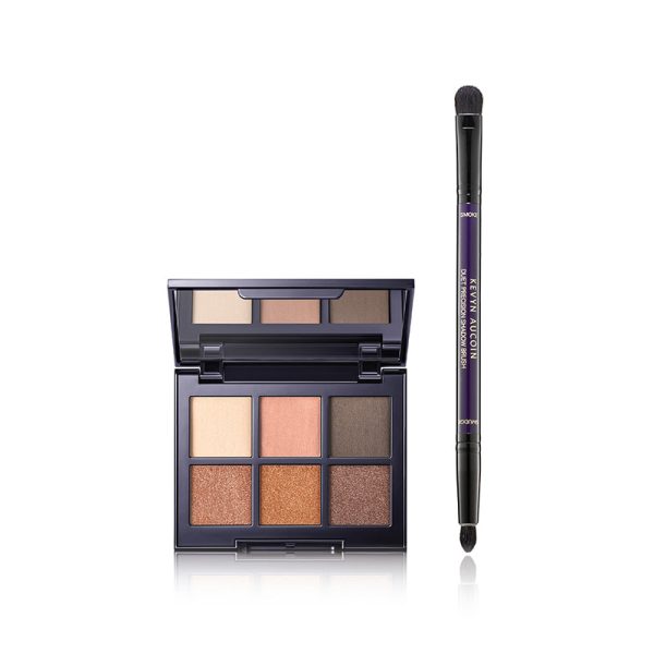 Contour Eyeshadow Palette & Duet Precision Brush Duo Hot on Sale