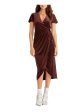 RACHEL ROY Womens Short Sleeve V Neck Midi Cocktail Wrap Dress Online