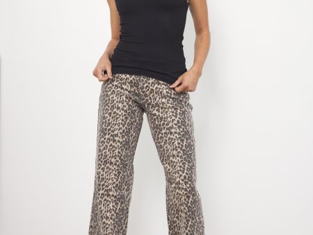 Wild Thing Leopard Jeans Cheap