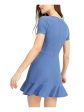 SPEECHLESS Womens Short Sleeve Crew Neck Mini Party Trapeze Dress Supply