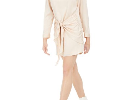 LEYDEN Womens Long Sleeve V Neck Short Shift Dress Online