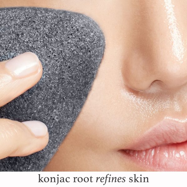 Charcoal Konjac Face Sponge Exfoliating Cleansing Tool Cheap