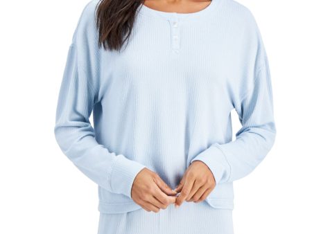 JENNI INTIMATES Light Blue Solid Everyday Shirt Online now