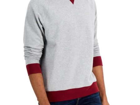 CLUBROOM Mens Gray Color Block Long Sleeve Classic Fit Fleece Casual Shirt For Discount