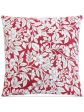 CHARTER CLUB Red Floral 300 Thread Count 26 X 26 Sham on Sale