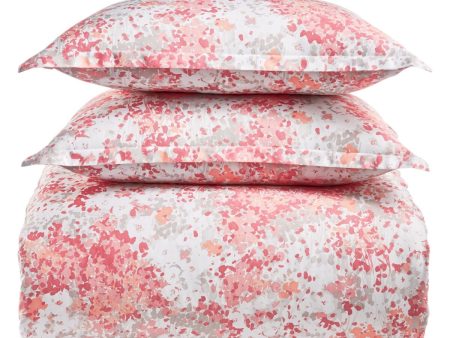 SKY Pink Patterned 300 Thread Count KING Duvet Cover Online now