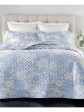 CHARTER CLUB DAMASK COLLECTION Light Blue Printed 210 Thread Count 26 X 26 Sham Online now