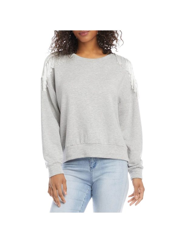 KAREN KANE Womens Stretch Heather Sweatshirt Online now