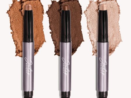 Brown-Eyed & Breezy: Eyeshadow 101 Crème-to-Powder Eyeshadow Stick Trio Fashion