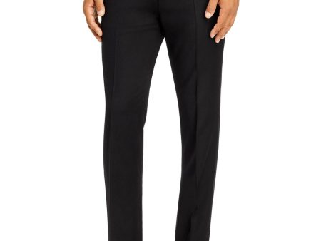 HUGO BOSS Mens Black Flat Front, Extra Slim Fit Suit Separate For Sale