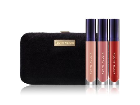 Velveteen Lip Clutch Discount