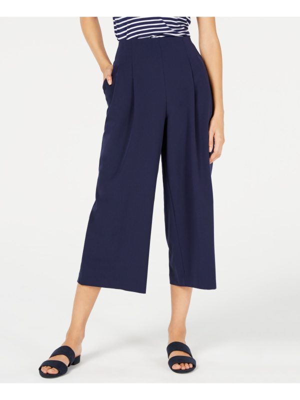 MAISON JULES Womens Pleated Wide Leg Pants Supply