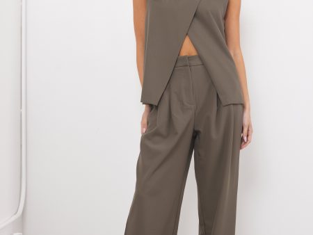 Maybe It’s Me Dark Olive Pants Online Sale